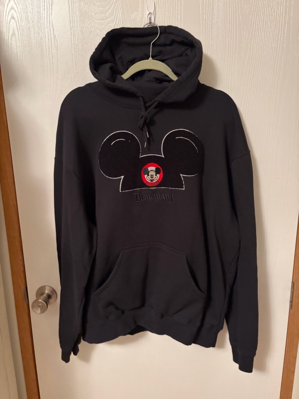 Disneyland Chenille Mickey Ears Hoodie SZ AZ L Authentic Disney Parks